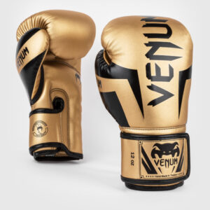 боксови ръкавици venum elite gold/black