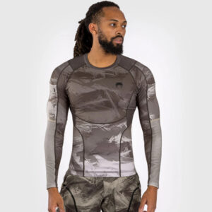 рашгард venum electron 3.0 long sleeves sand