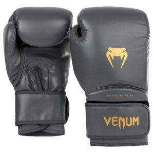боксови ръкавици venum contender 1.5 grey/gold