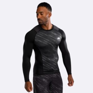 рашгард venum rapid long sleeve - black/storm grey