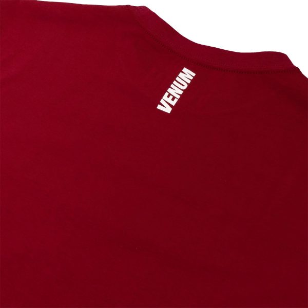 VENUM MUAY THAI VT T SHIRT RED WINEBLACK 2