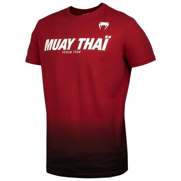 VENUM MUAY THAI VT T SHIRT RED WINEBLACK 4