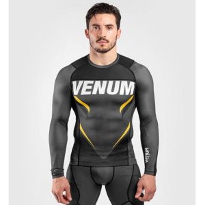 рашгард venum one fc impact grey/yellow