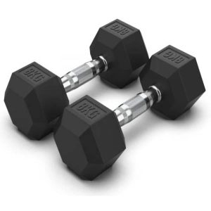 dumbel gira heksagonalen shestogram 2x8 kg