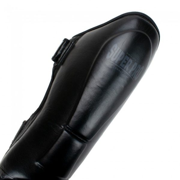 за Крака Super Pro Leather Shinguards Guardian Grey 2