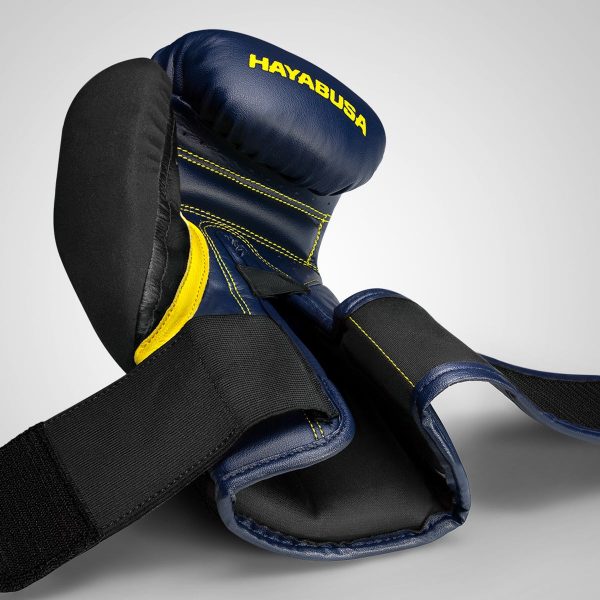 РЪКАВИЦИ HAYABUSA T3 BOXING GLOVES NAVY YELLOW 4