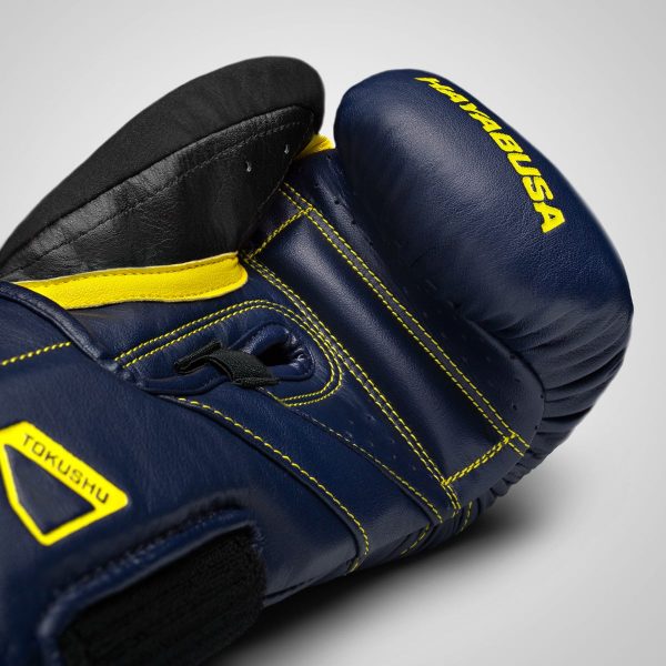 РЪКАВИЦИ HAYABUSA T3 BOXING GLOVES NAVY YELLOW 6
