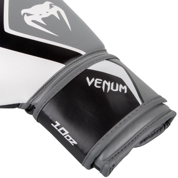 РЪКАВИЦИ VENUM BOXING GLOVES CONTENDER 2 WHITE GREY BLACK 1