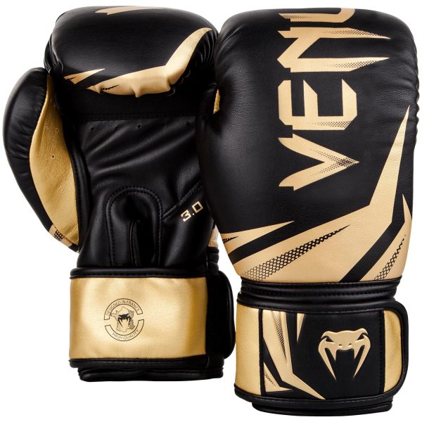 РЪКАВИЦИ VENUM CHALLENGER 3 BOXING GLOVES BLACK GOLD 3 1