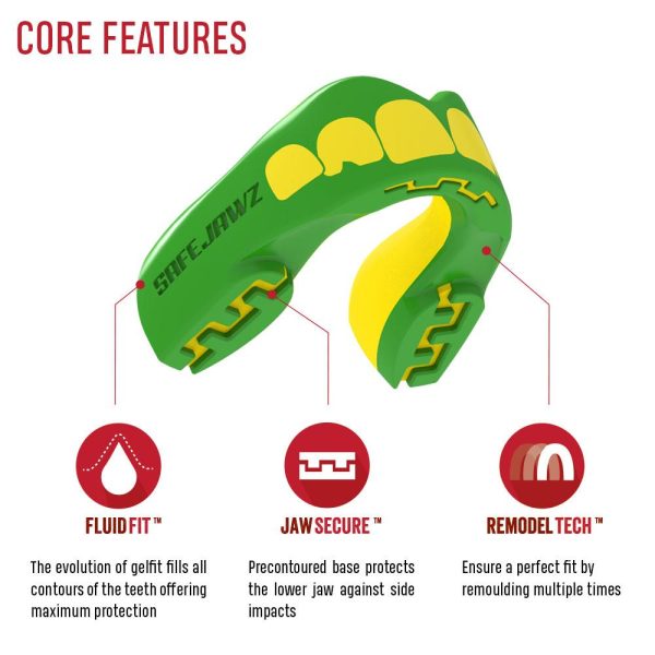 за Зъби SAFEJAWZ EXTRO SERIES SELF FIT OGRE MOUTHGUARD 5
