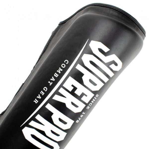 за Крака Super Pro Shin Guards Protector Black White 2