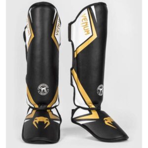 протектори за крака venum contender 2.0 black/white/gold