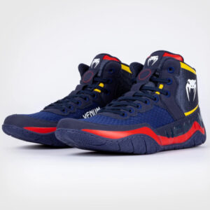 обувки за борба venum elite wrestling shoes blue/yellow
