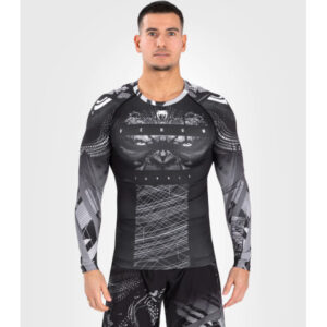 рашгард venum gorilla jungle long black/white